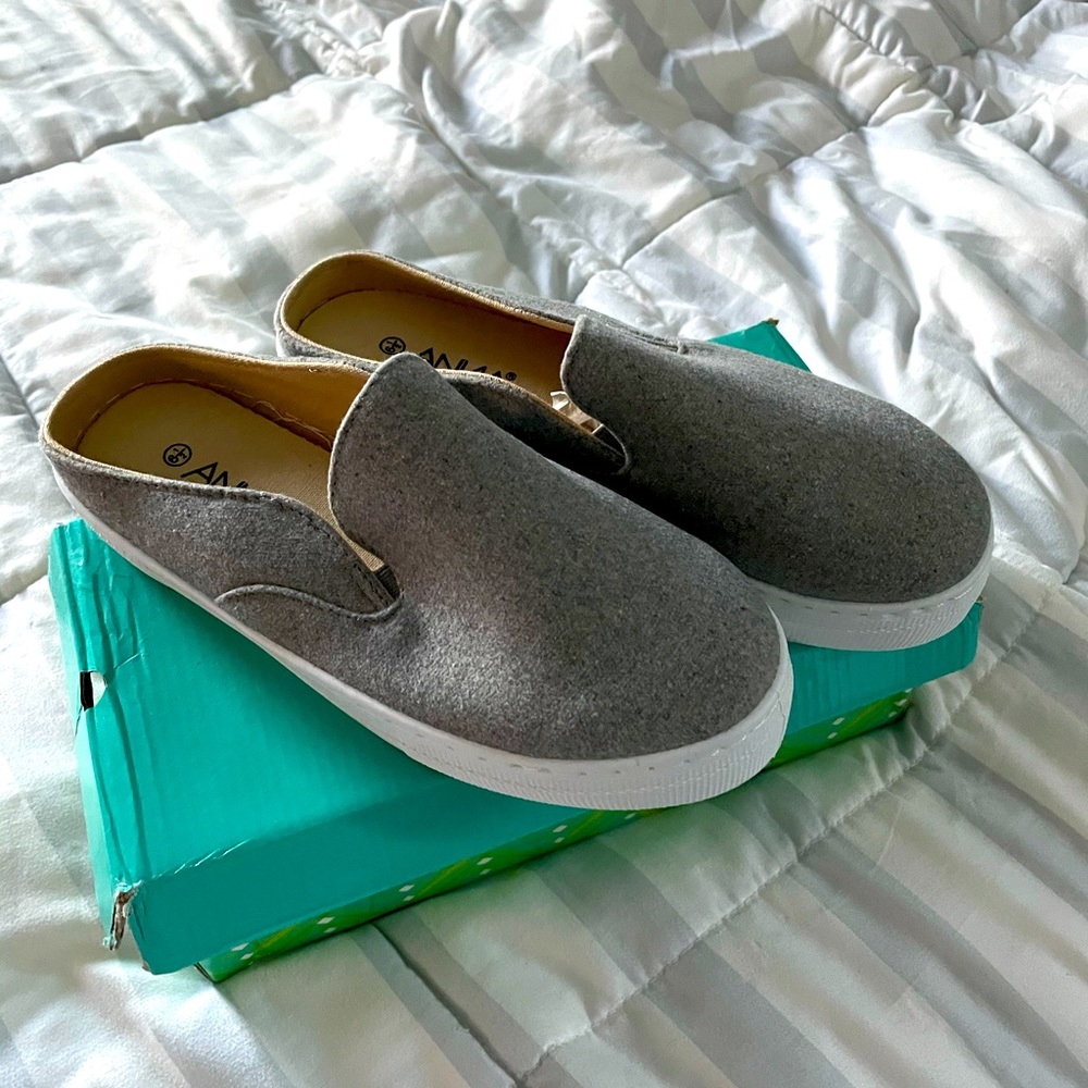 Grey Sneaker Mules